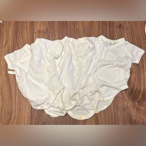 Baby Cotton Mesh Sleeveless Bodysuit (Open Front)